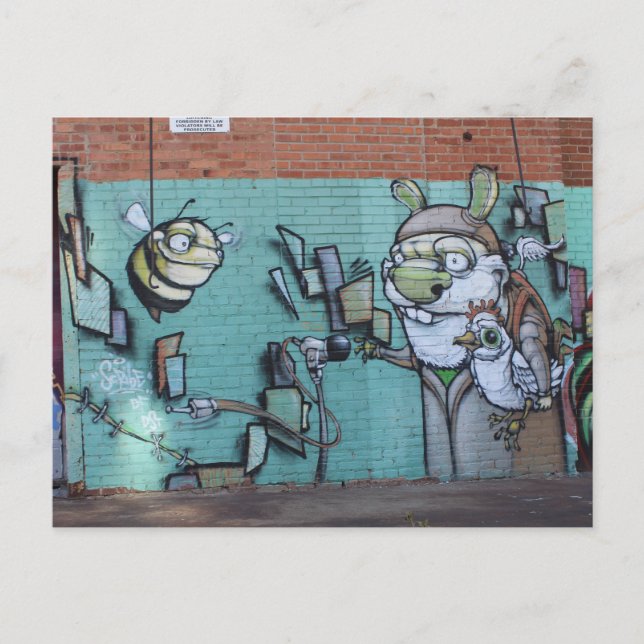 Väster Grund Graffiti Artwork nr 15 Vykort (Framsida)