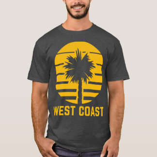 Väster Handflatan Golden Gult California TShirt T Shirt