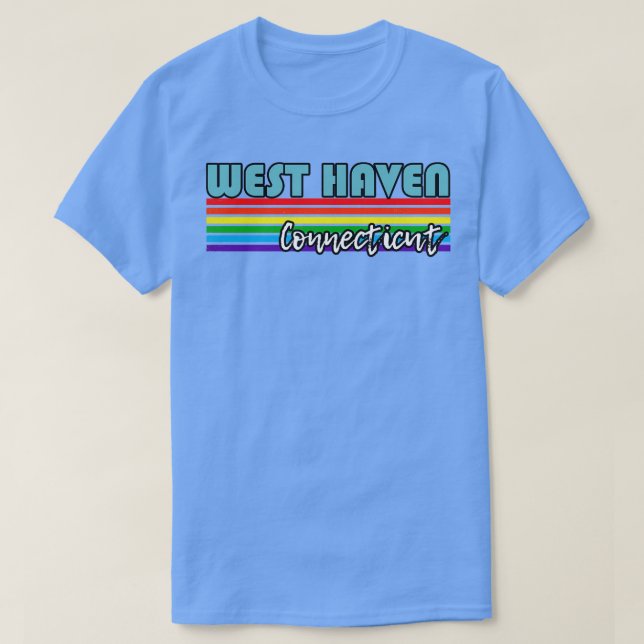 Väster Haven Connecticut Pride Väster Haven LGBT G T Shirt (Design framsida)