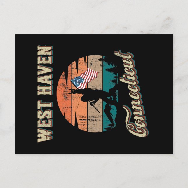 Väster Haven Connecticut Vykort (Framsida)