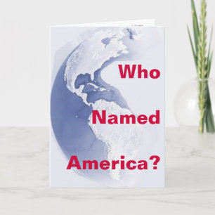 Väster-Hemisphere, vem kallade Amerika? Kort för h