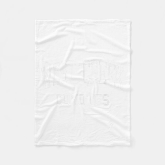 Väster High School Hs Clarksville Tn Retro Spo Fleecefilt (Framsidan)