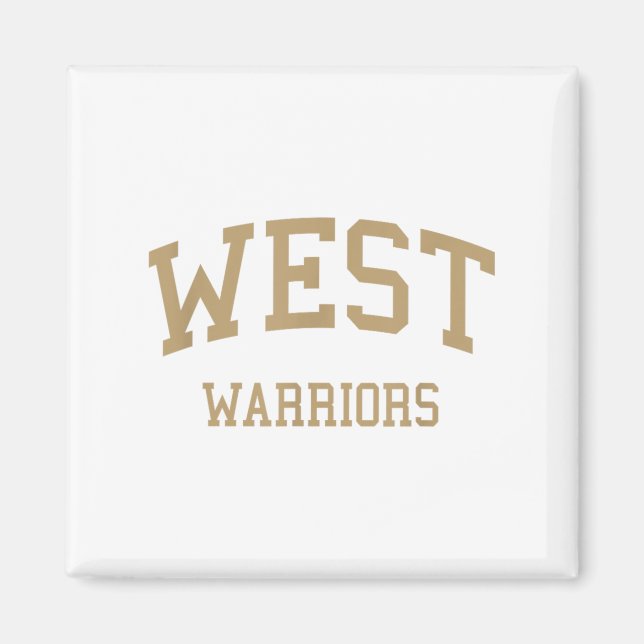 Väster High School Hs Torrance Ca Retro Sports Magnet (Framsidan)