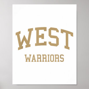 Väster High School Hs Torrance Ca Retro Sports Poster