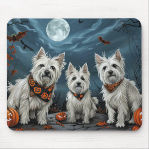 Väster Highland Halloween Spooky Musmatta