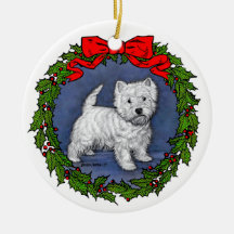 Väster Highland Terrier Art by Glenda S. Harlan