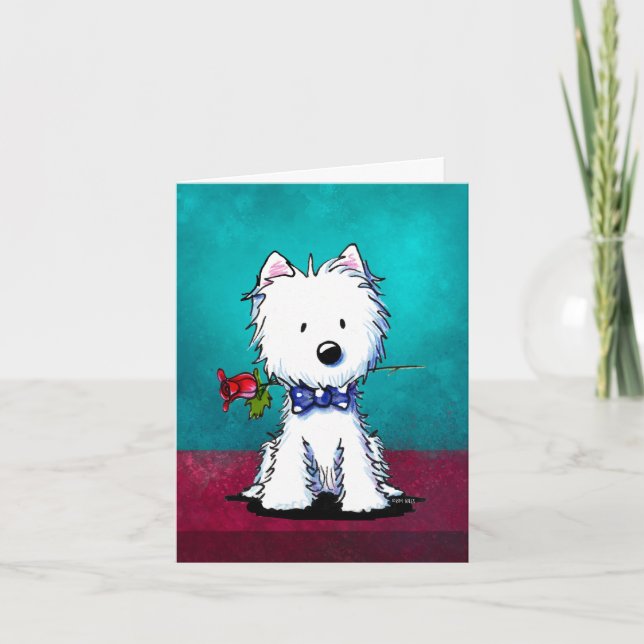 Väster Highland Terrier Card Kort (Framsida)
