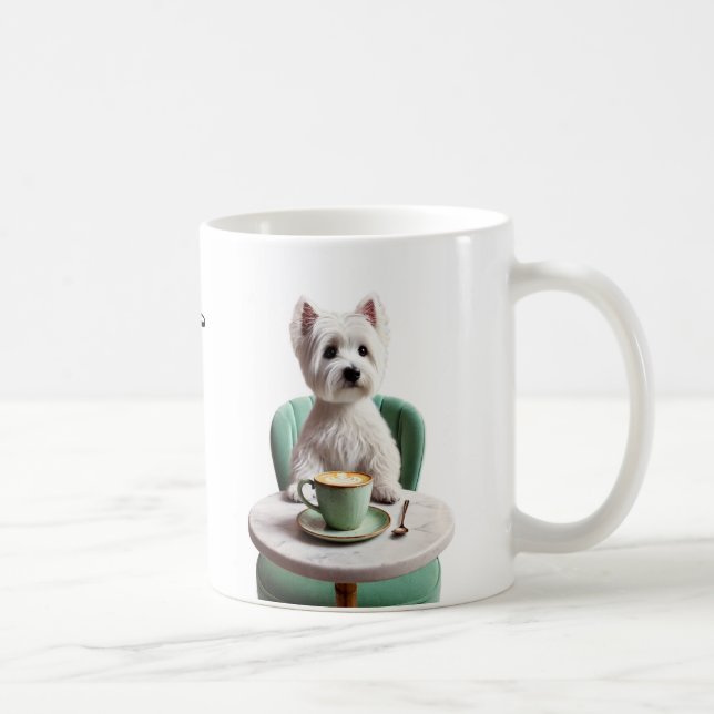 Väster Highland Terrier Coffee Mugg (Höger)