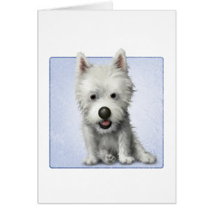 Väster Highland Terrier Hälsningskort