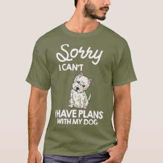Väster Highland Terrier Hund Puppies Owner Älskare T Shirt