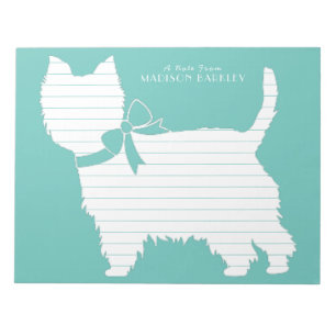 Väster Highland Terrier Hund Puppy Westie Anteckningsblock