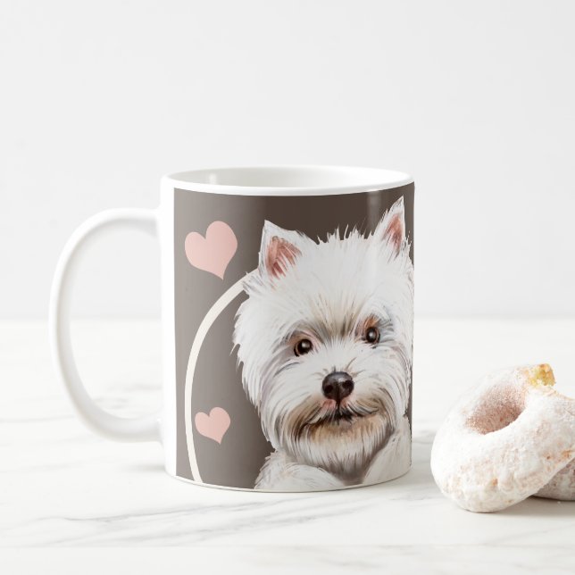 Väster Highland Terrier Hund varje gång du gör Kaffemugg (Med munk)