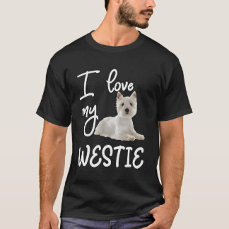 Väster Highland Terrier I Kärlek My Westie T Shirt