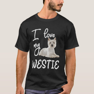 Väster Highland Terrier I Kärlek My Westie T Shirt
