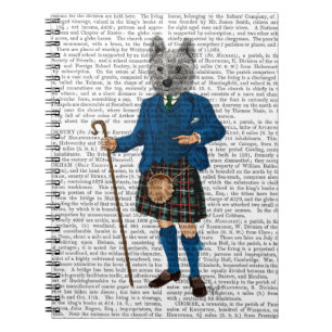 Väster Highland Terrier i Kilt 3 Anteckningsbok