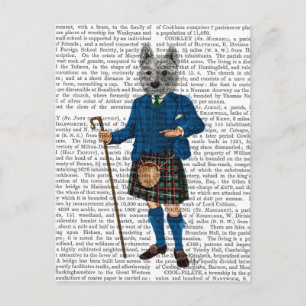 Väster Highland Terrier i Kilt 3 Vykort