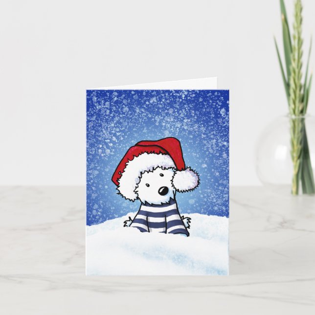 Väster Highland Terrier-julkort Helgkort (Framsida)