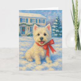 Väster Highland Terrier-julkort Kort