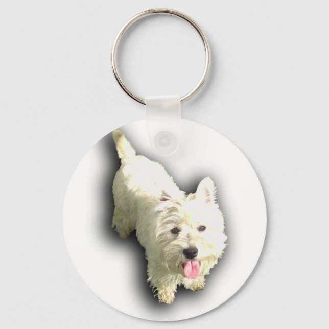 Väster Highland Terrier Nyckelring (Framsida)