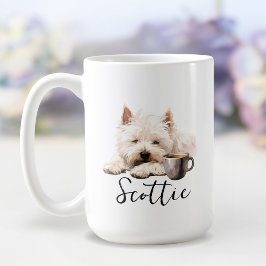 Väster Highland Terrier och kaffe hund med attityd Kaffemugg