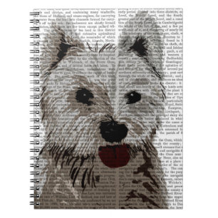 Väster Highland Terrier Plain Anteckningsbok Med Spiral