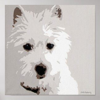 Väster Highland Terrier Poster