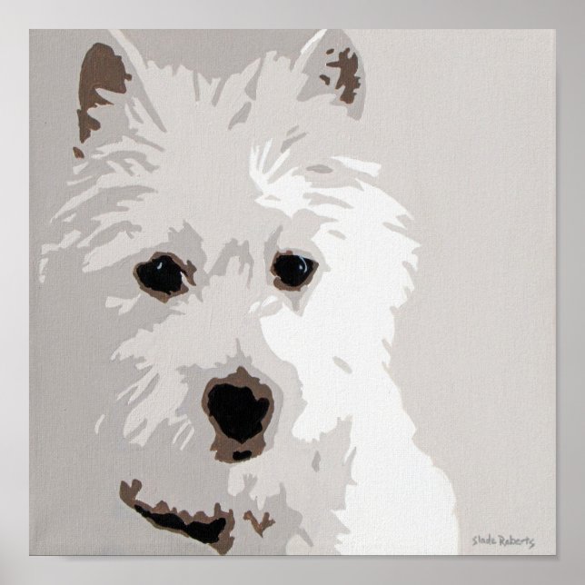 Väster Highland Terrier Poster (Framsidan)