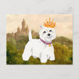 Väster Highland Terrier Princess/Prince Vykort