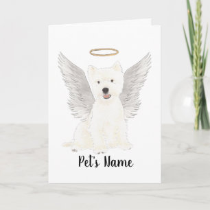 Väster Highland Terrier Sympathy Memorial Kort
