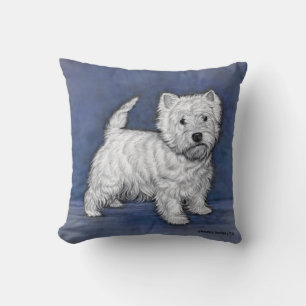 Väster Highland Terrier Teckning by Glenda S. Harl Kudde