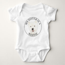 Väster Highland Terrier Westie Big Sister T Shirt