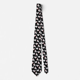 Väster Highland Terriers in Red Bowties Slips
