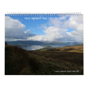 Väster Highland Way Calendar 2025 Kalender