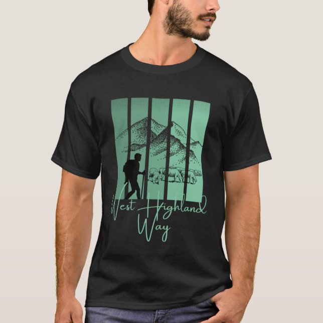 Väster Highland Way Scotland Edinburgh Aberdeen Lo T Shirt (Framsida)