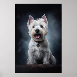 Väster Highland white skräcker Poster
