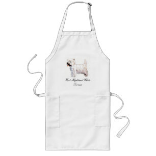 Väster Highland White Terrier Apron Långt Förkläde