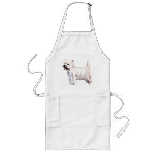 Väster Highland White Terrier Apron Långt Förkläde