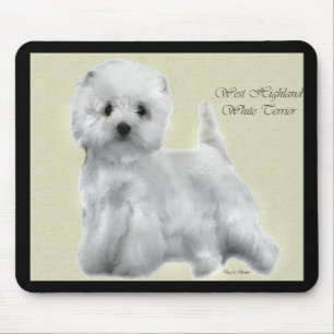 Väster Highland White Terrier Art Musmatta
