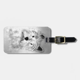 Väster Highland White Terrier Bagagebricka