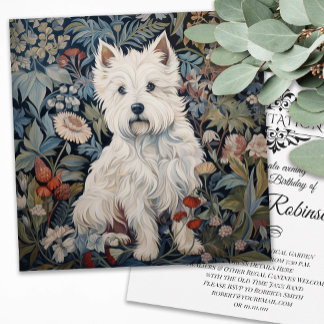 Väster Highland White Terrier Birthday Tack Kort