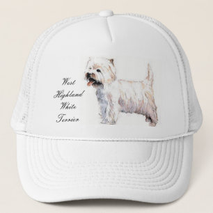 Väster Highland White Terrier Cap Truckerkeps