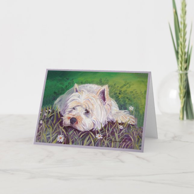 Väster Highland White Terrier Cards Kort (Framsida)