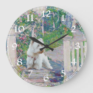 Väster Highland White Terrier Clock Stor Klocka
