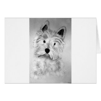 Väster Highland White Terrier Hälsningskort