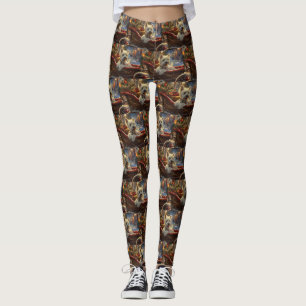 Väster Highland White Terrier Hund jul Festive Leggings