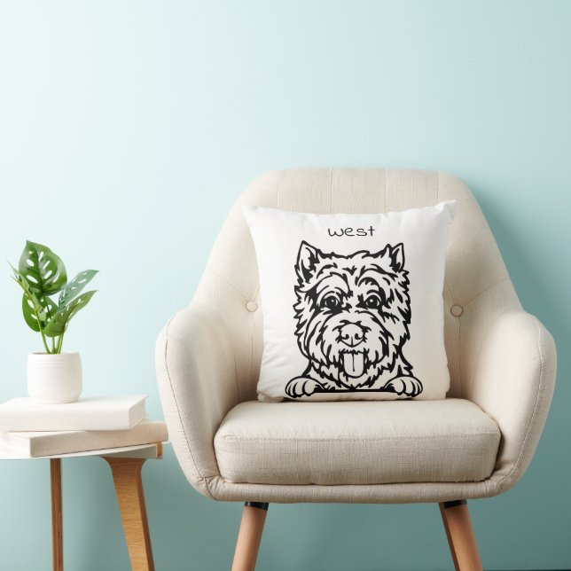Väster Highland White Terrier hund Kudde (Stol)