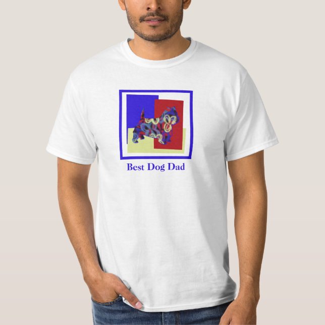Väster Highland White Terrier Hund TrRBY Fars dag T Shirt (Framsida)