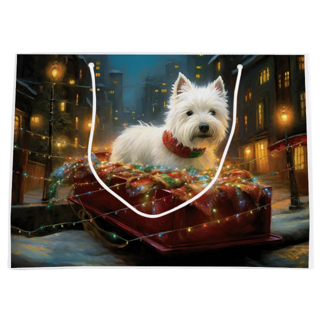 Väster Highland White Terrier Jul Festive (Framsidan)