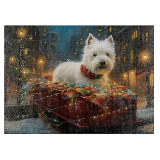 Väster Highland White Terrier Jul Festive (Framsidan)