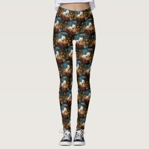 Väster Highland White Terrier Jul Festive Leggings